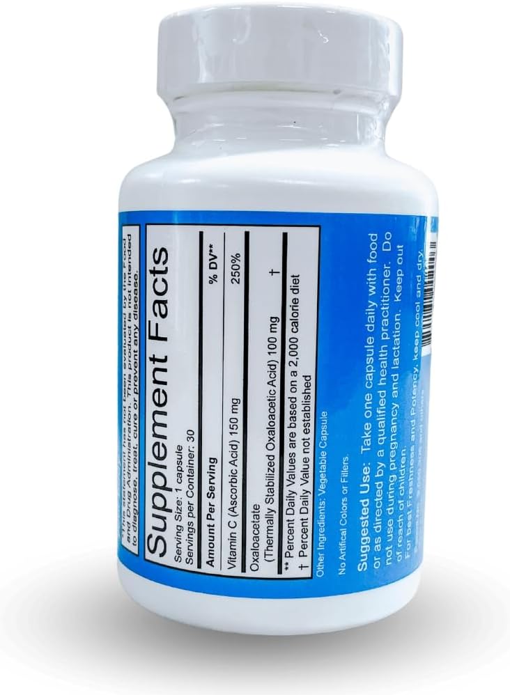 Benagene Oxaloacetato con Vitamina C - 30 Cápsulas - Energía Celular