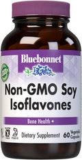 Bluebonnet Nutrition Isoflavonas de Soja No-GMO, 40 mg, 60 Cápsulas Vegetales