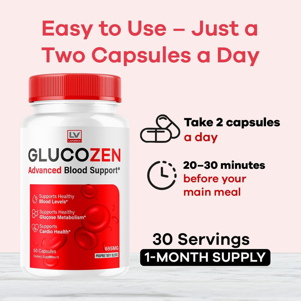 GlucoZen Capsules (3 Pack, 180 Cápsulas)