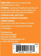 Calostro Bovino 40% IgG de The Vitamin Shoppe - 120 Cápsulas