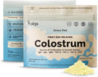 Folqs Polvo de Calostro Bovino – Primera Ordeña para Apoyo Inmunitario y Digestivo – 60 Dosis – Apoya la Salud de la Piel y los Tejidos – Fabricado en EE. UU. – Aminoácidos, Vitaminas, Minerales – Kosher – De Origen Sostenible