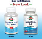 KAL Citrato de Calcio con Vitamina D3 - 1000 mg, 90 Comprimidos