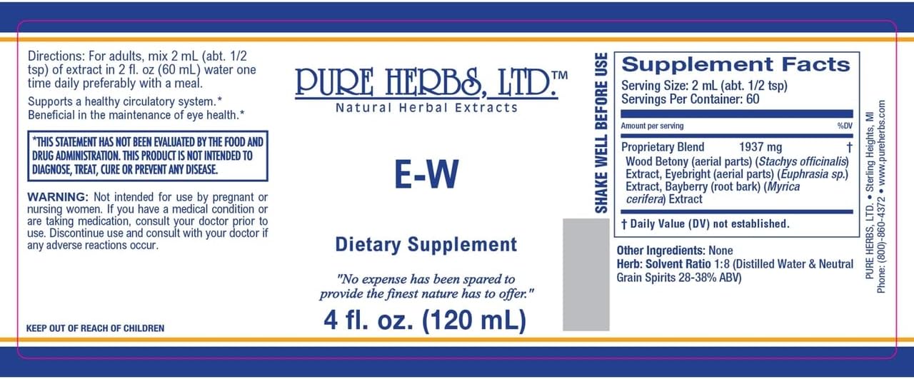 Pure Herbs, Ltd. E-W (4 oz.)
