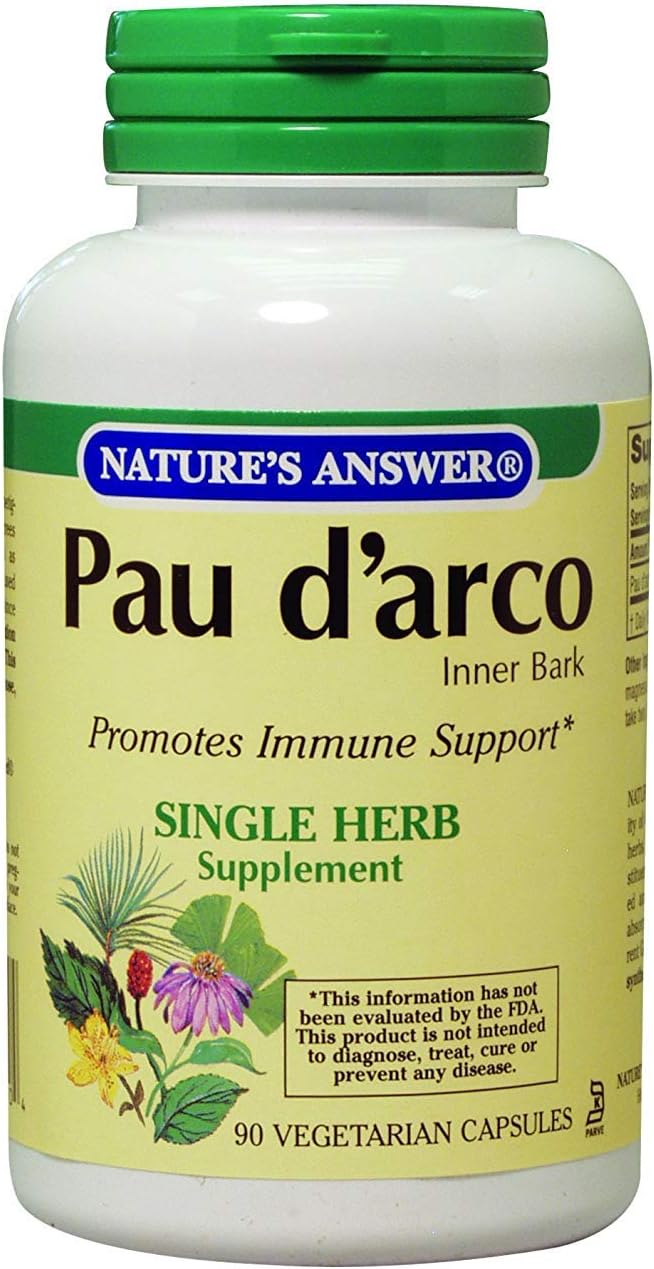 Nature's Answer Pau d'arco Corteza Interior - 1000 mg - 90 Cápsulas Vegetales