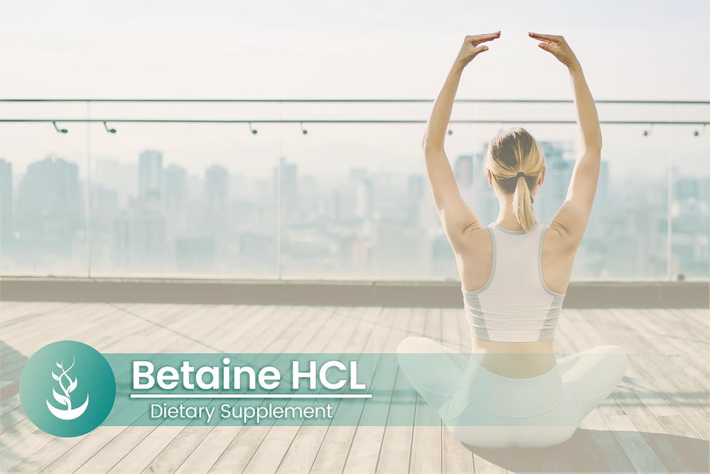 PURE ORIGINAL INGREDIENTS Betaine HCL, 100 Cápsulas - Puro, Sin Aditivos