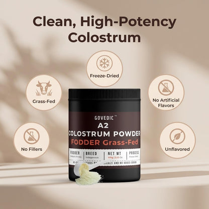 govedic Polvo de Calostro Bovino para Adultos — Vacas A2 Alimentadas con Pasto, 40%+ IgG | Salud Intestinal, Apoyo – Image 6