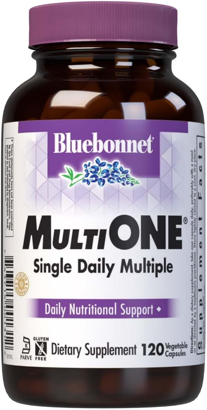 Bluebonnet Nutrition Multi One with Iron - 120 Vegetable Capsules