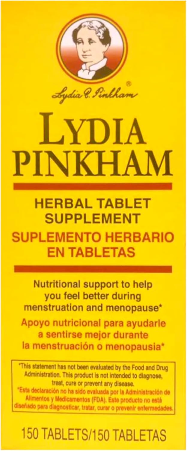 Lydia Pinkham Suplemento Herbal - 150 Comprimidos (Paquete de 2)