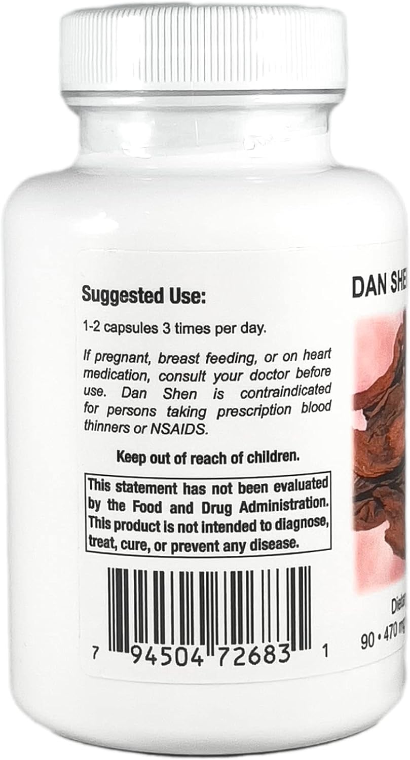 Supreme Nutrition Dan Shen Supreme, 90 Cápsulas Vegetales de Salvia Roja Pura