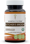 Secrets of the Tribe Butcher's Broom Cápsulas Orgánicas USDA - 60 Cápsulas Vegetales