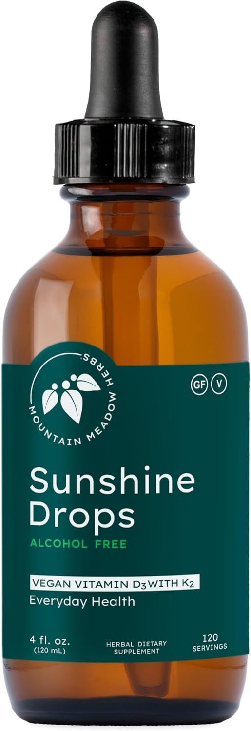 Mountain Meadow Herbs Sunshine Drops - Gotas de Vitamina D3 Vegana (118ml)