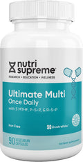 Nutri Supreme Ultimate Multivitamin - Complejo Multivitamínico para Hombres y Mujeres con Vitaminas Metiladas, 90 Días