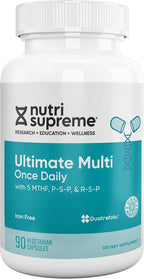 Nutri Supreme Ultimate Multivitamin - Complejo Multivitamínico para Hombres y Mujeres con Vitaminas Metiladas, 90 Días