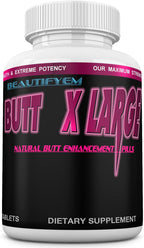 Butt X-Large – Píldoras para el Aumento de Glúteos, Suministro de 1 Mes