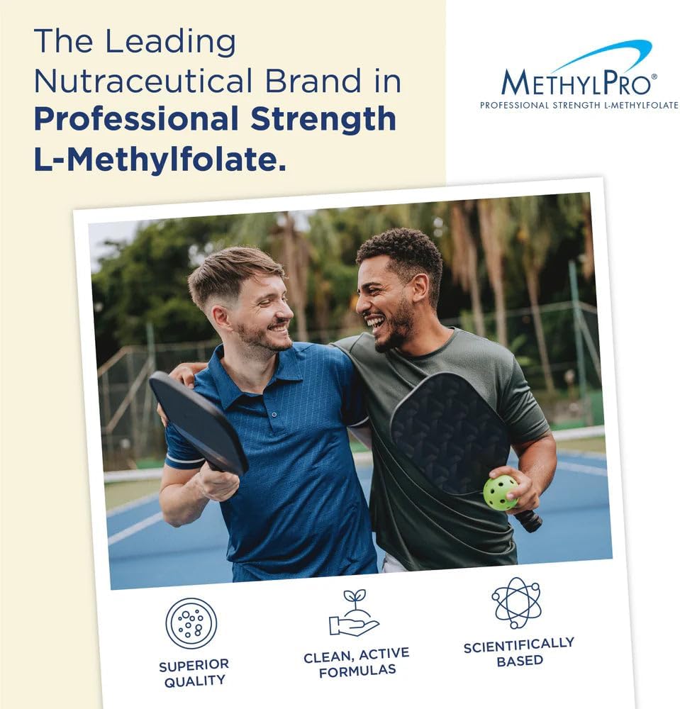 MethylPro Cofactors + L-Metilfolato 5 mg - Vitaminas B6, B12 y Magnesio - 30 Cápsulas