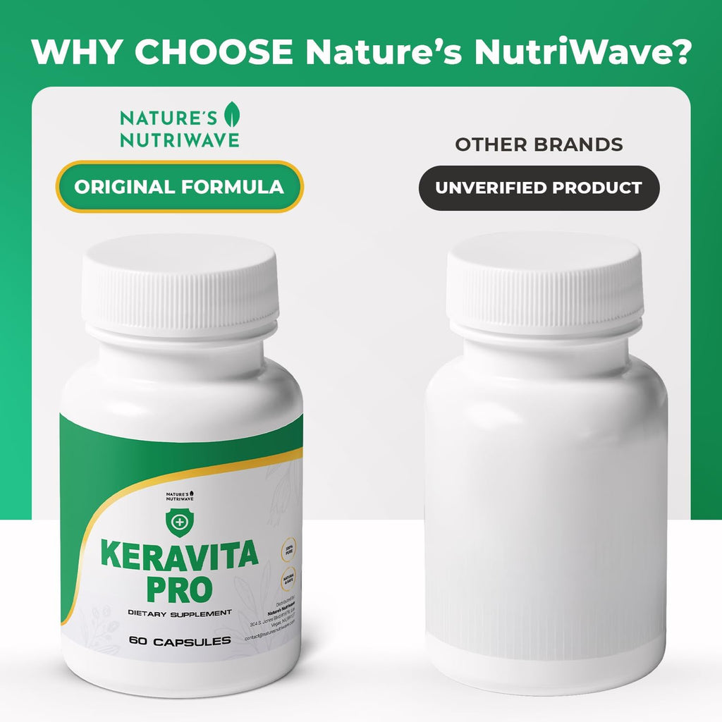Keravita Pro – Vitamina C, E, Té Verde, Cúrcuma y Complejo de Setas – 60 Cápsulas, 1 Mes de Suministro