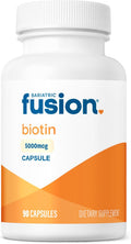 Bariatric Fusion Biotina 5000 mcg | Cápsulas fáciles de tragar | 90 unidades (3 meses de suministro)