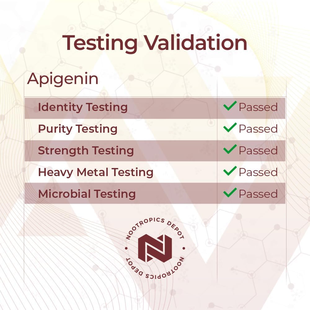 Nootropics Depot Apigenina Cápsulas | 200mg | 30 Unidades | >98% Pureza