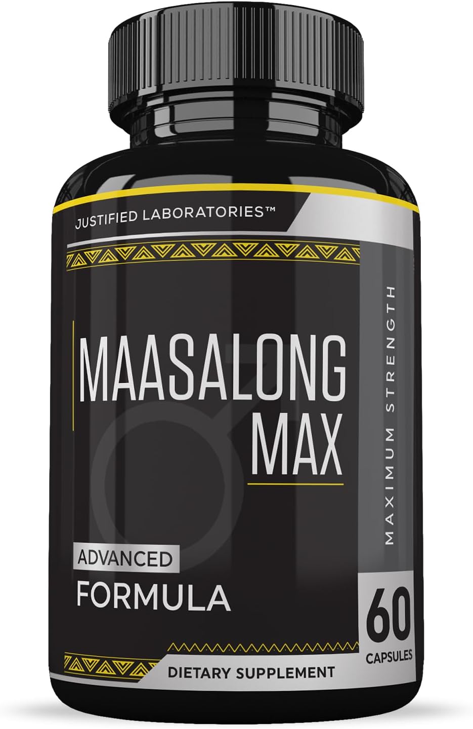 Maasalong Max 1600MG Fórmula Avanzada para la Salud Masculina (2 Paquetes, 120 Cápsulas)