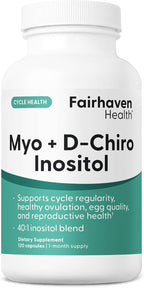 Fairhaven Health Myo-Inositol y D-Chiro Inositol 40:1 - 120 Cápsulas