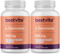 BESTVITE L-Carnosina 500 mg (240 Cápsulas) - Sin Rellenos, No GMO, Sin Gluten