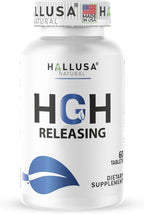 HGH-Releasing Support Supplement with L-Arginine & Ornithine | Nitric Oxide Support for Muscle Recovery, Energy & Performance | Amino Acid Complex with Vitamin B3 & Chromium | 60 Tablets