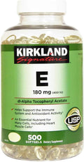 Kirkland Signature Vitamina E 180mg, 500 Cápsulas Blandas