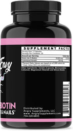 Angry Supplements Hair Envy - Biotina 10.000 mcg + Queratina