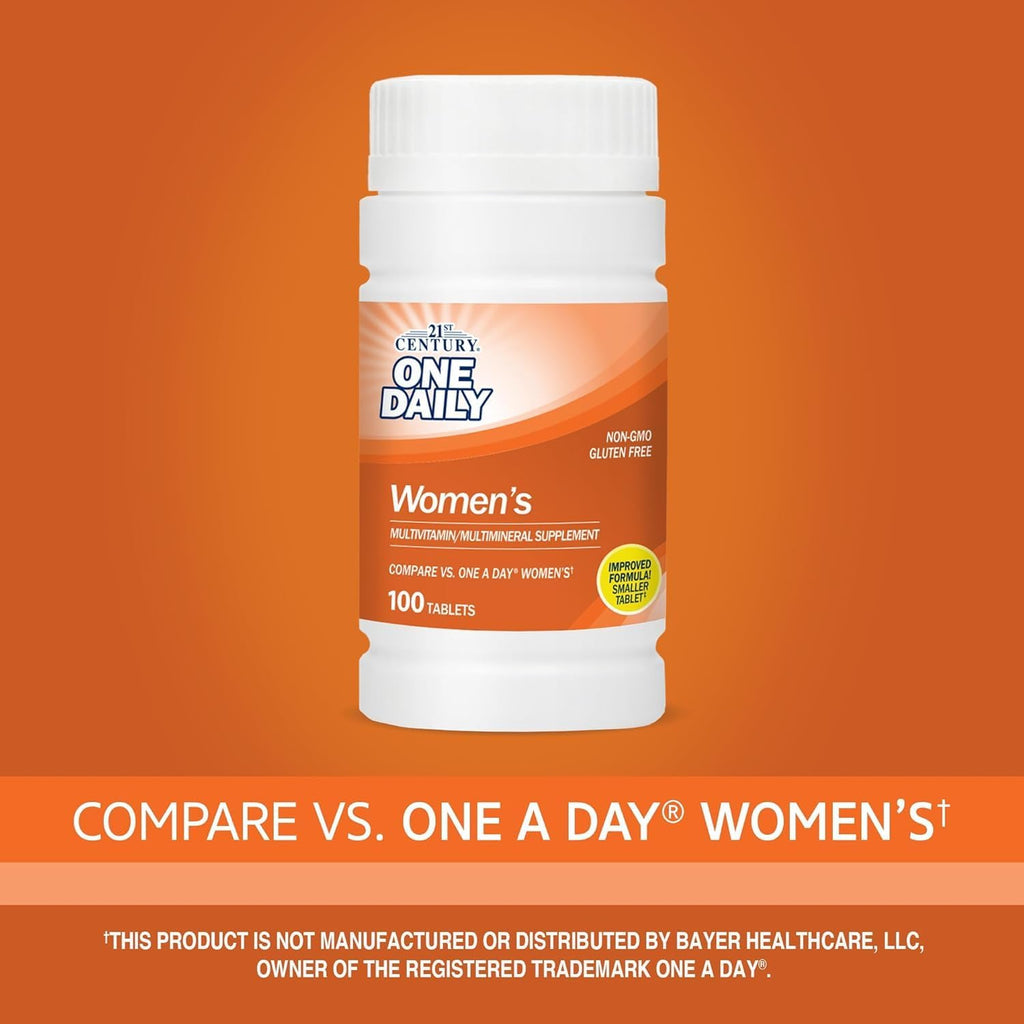 21st Century Multivitamínico Diario para Mujeres – 100 Comprimidos (Paquete de 2)