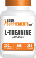 BulkSupplements L-Teanina 200mg Cápsulas - 365 Cápsulas