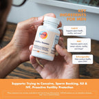 FullWell Fertility Booster - Apoyo a la Concepción para Hombres y Mujeres - Favorece la Calidad del Óvulo y el Esperma - Salud Reproductiva - CoQ10, Ashwagandha, NAC y ALA - 60 Cápsulas, Paquete de 2 (60 porciones)