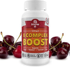 BioTree Labs Suplemento de Cereza con Vitamina B12 – Suplemento Sublingual de Vitaminas B con Metilcobalamina, B6, Biotina y Ácido Fólico