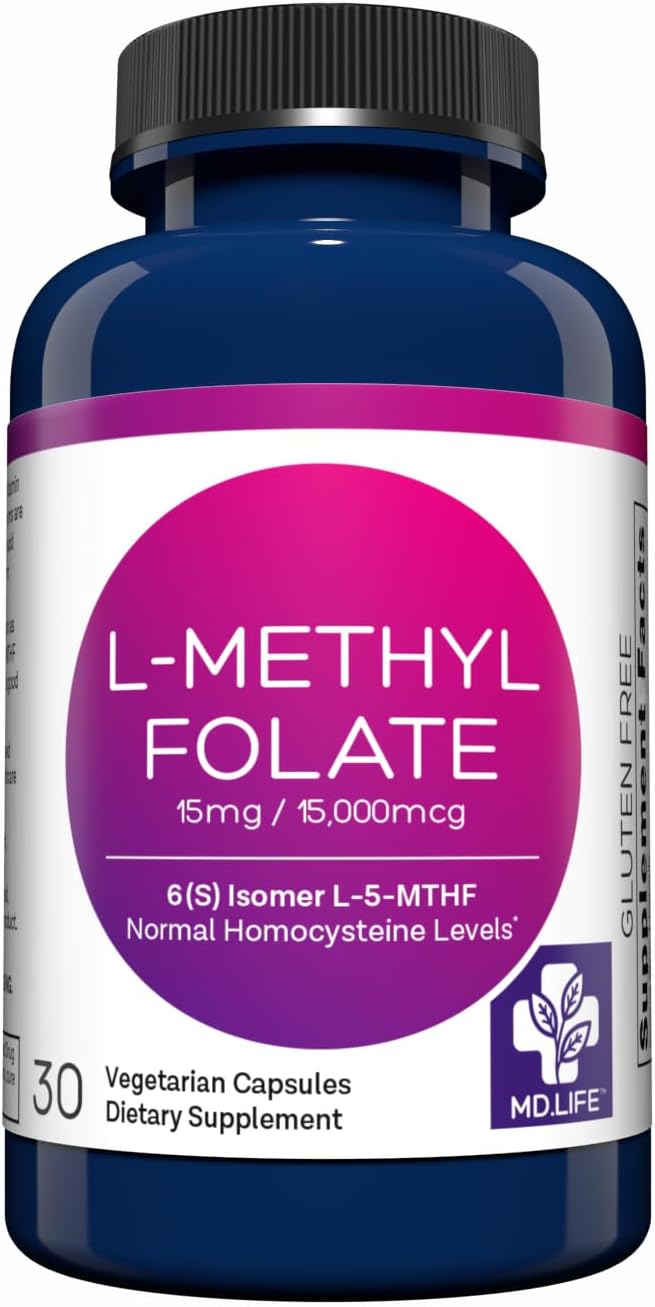 MD Life L-Methylfolate 15 mg - 30 Cápsulas