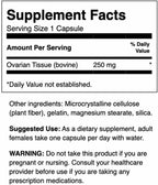 Swanson Ovarian Glandular - Complemento para la Salud Glandular Femenina - 2 Frascos de 60 Cápsulas (250 mg cada una)