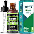 Vitboost Gotas de Biotina Líquida 10.000mcg con Sabor a Bayas Orgánicas – Fórmula Vegana Extra Fuerte