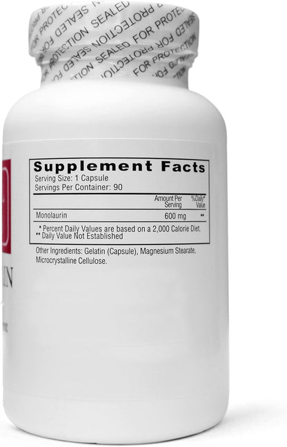 Ecological Formulas Monolaurin 600 mg - 270 – Ingrediente puro: Cada cápsula contiene 600 mg de monolaurin sin – Image 6