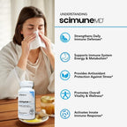 ScimeraMD® Scimune – Suplemento de apoyo inmunitario con zinc, quercetina, vitamina C, equinácea y Wellmune® beta-glucano, 30 cápsulas