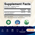 Vitamatic Vitamina D3 50,000 IU Una Vez por Semana, 60 Cápsulas Vegetales
