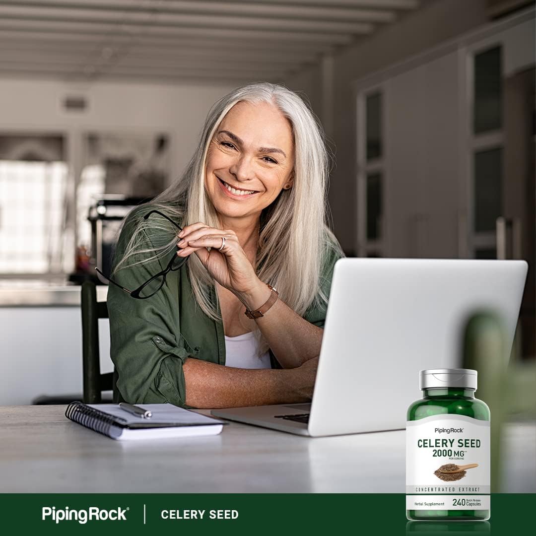Piping Rock Celery Seed Extract Capsules, 240 Capsules