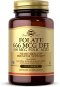 Solgar Folic Acid 400 mcg - 250 Tablets
