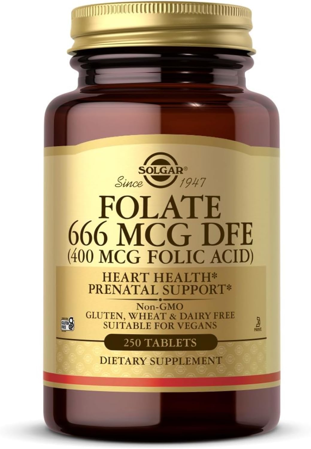 Solgar Folic Acid 400 mcg - 250 Tablets