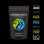 Prescribed For Life Vitamina B1 Mononitrato en Polvo, Suplemento de Tiamina B1 (2kg / 4.4lb)