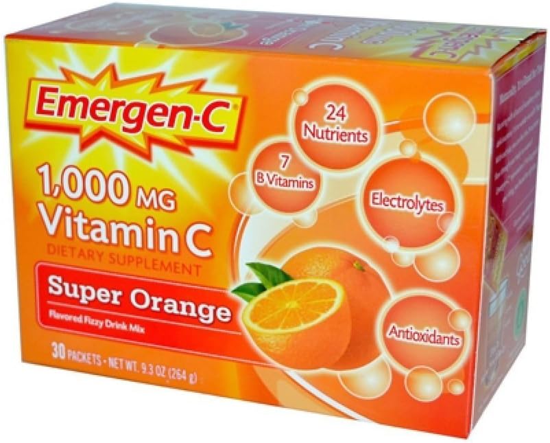 Emergen-C Super Naranja - 30 Sobres (Paquete de 4)