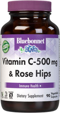 Bluebonnet Nutrition Vitamina C 500 mg con Rosa Mosqueta - 90 Cápsulas Vegetales
