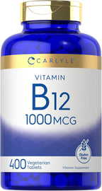 Carlyle Vitamina B12 1000 mcg - 400 Comprimidos Vegetarianos