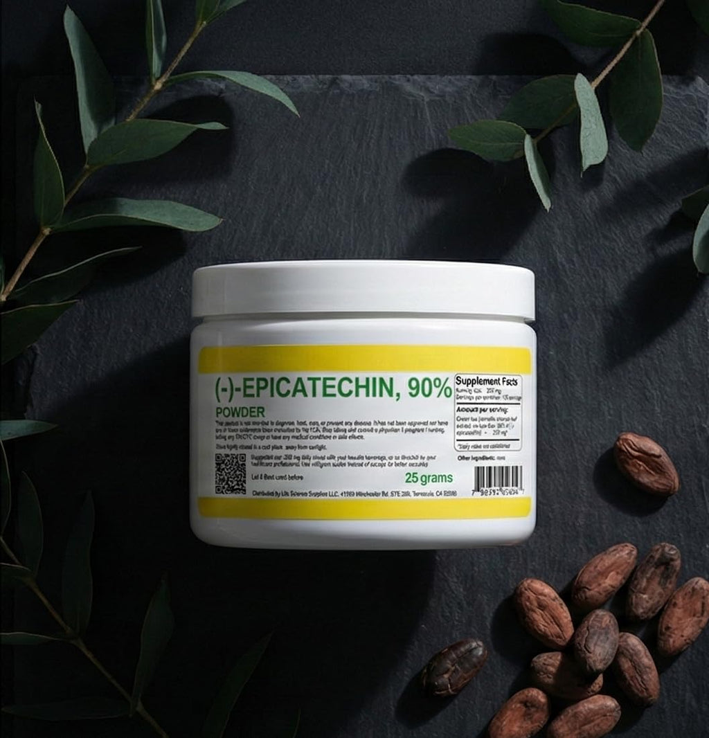 Epicatechin 90% en Polvo | 25 Gramos | (-)-Epicatequina