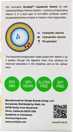 SunLipid Liposomal Vitamin C with MCT Oil, 30 Packets, 0.17 fl oz (5 ml) Each