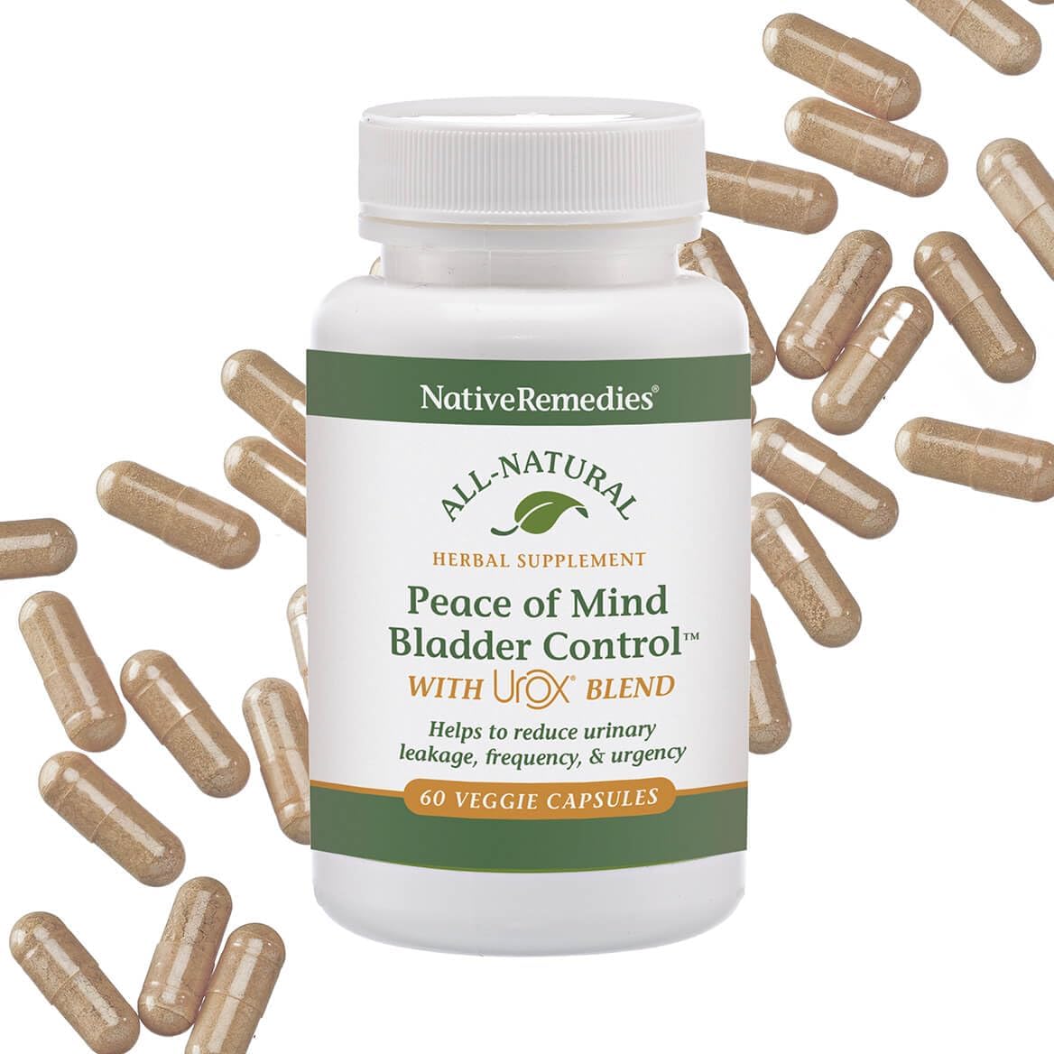 Native Remedies Urox - Suplemento para el Control de la Vejiga, 60 Cápsulas Veganas