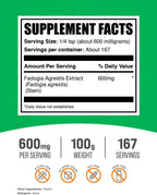 Extracto de Fadogia Agrestis en Polvo - 600mg por Ración, 100g