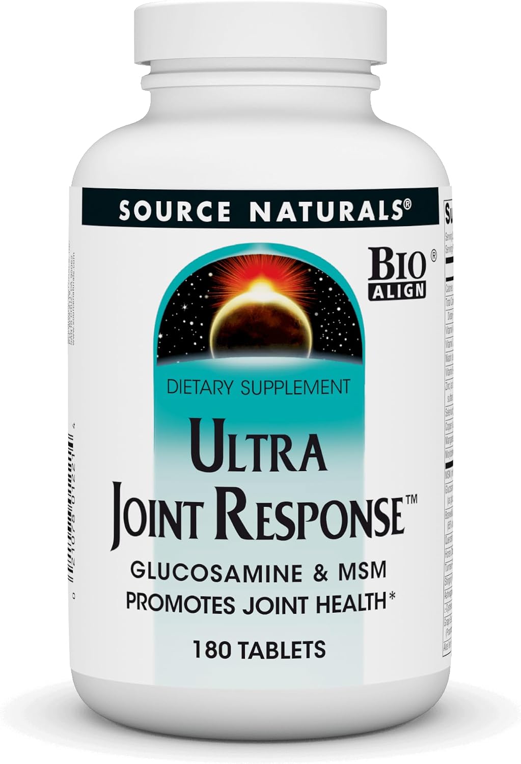 Source Naturals Ultra Joint Response, Glucosamina y MSM, 180 Comprimidos